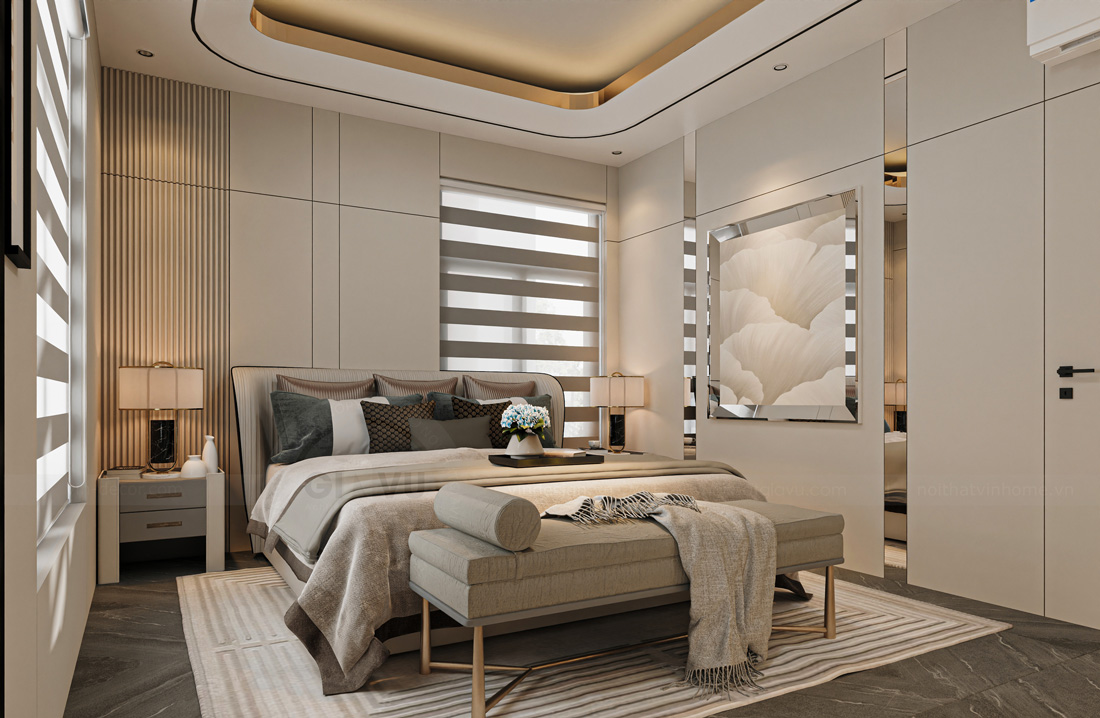 thiết kế thi công biệt thự Vinhomes Vũ Yên nhà anh Trung 55