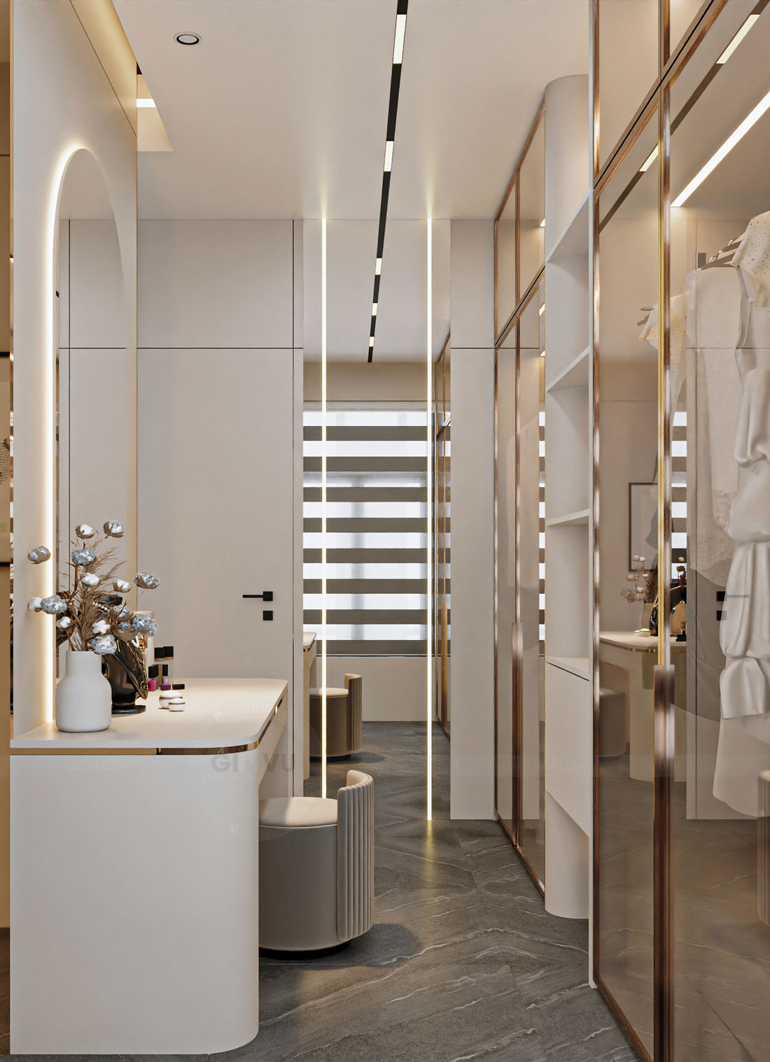 thiết kế thi công biệt thự Vinhomes Vũ Yên nhà anh Trung 57