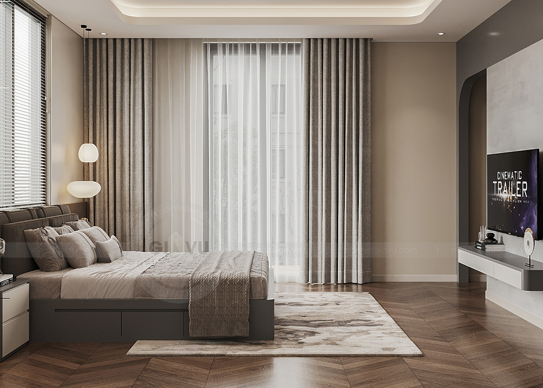 thiết kế thi công biệt thự Vinhomes Vũ Yên nhà anh Trung 61