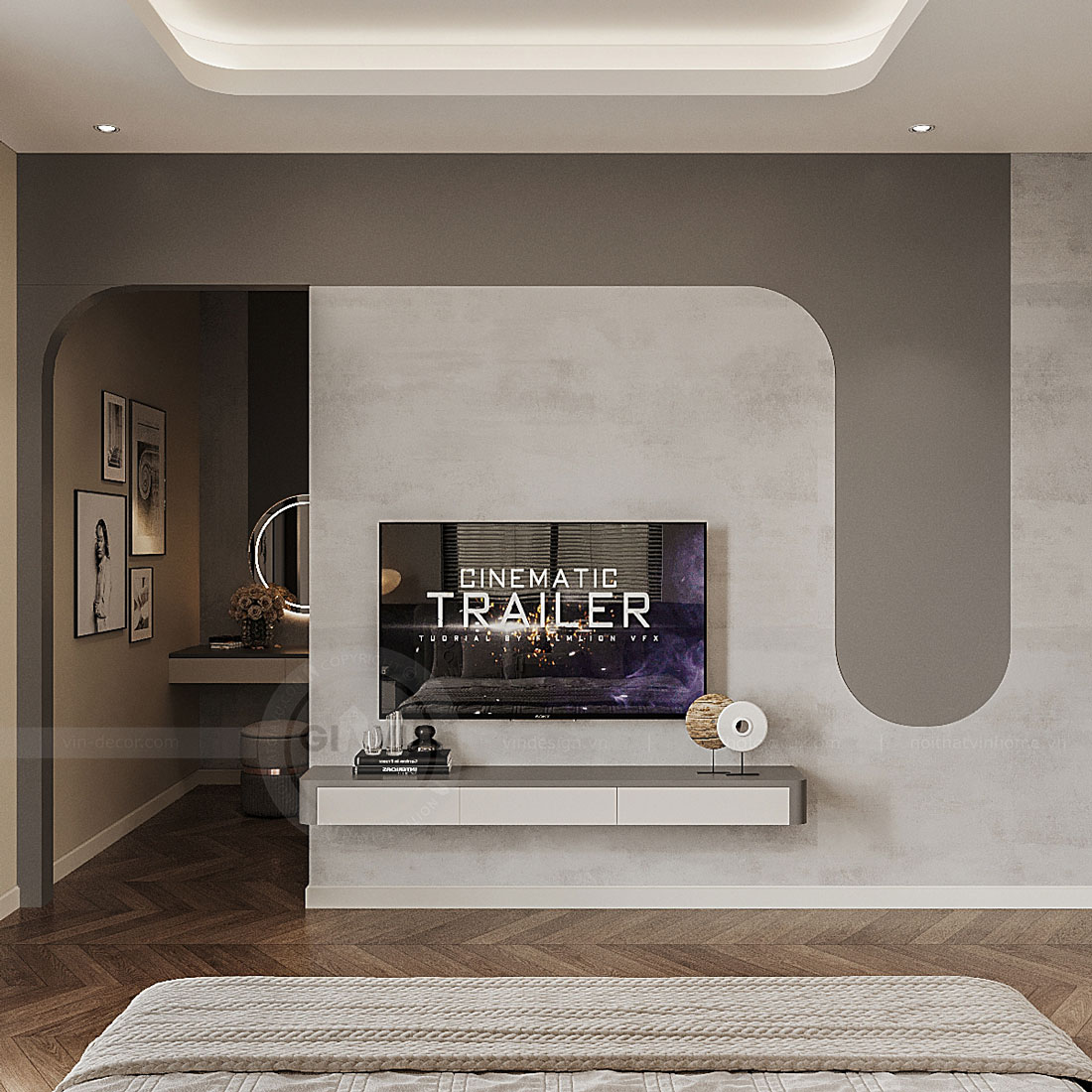 thiết kế thi công biệt thự Vinhomes Vũ Yên nhà anh Trung 64