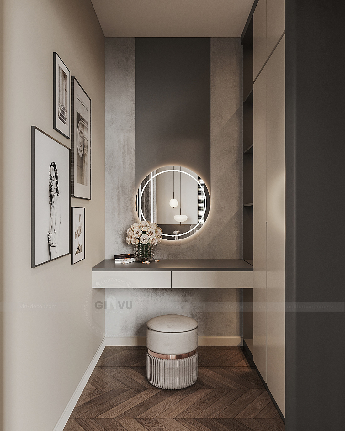 thiết kế thi công biệt thự Vinhomes Vũ Yên nhà anh Trung 65