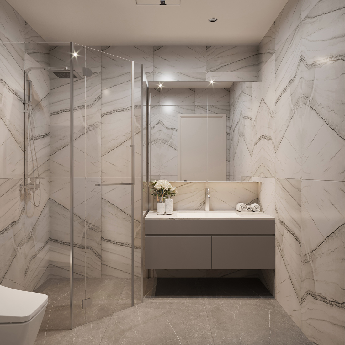 thiết kế thi công biệt thự Vinhomes Vũ Yên nhà anh Trung 66