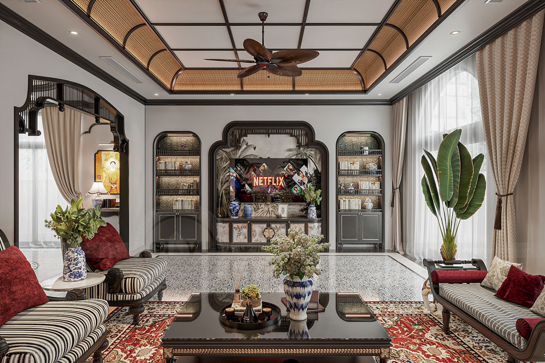 thiết kế thi công biệt thự Vinhomes Vũ Yên nhà anh Trung 7