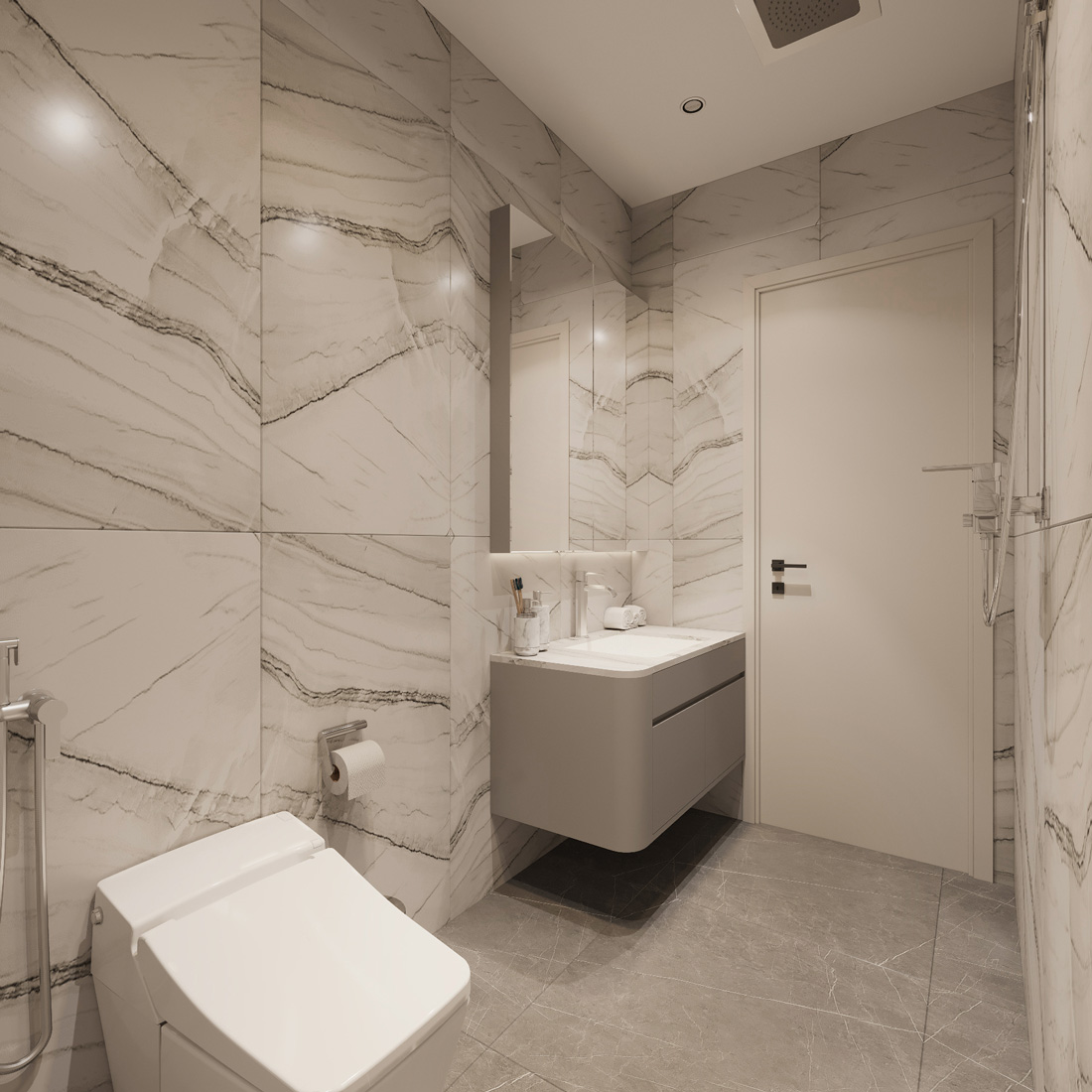 thiết kế thi công biệt thự Vinhomes Vũ Yên nhà anh Trung 70