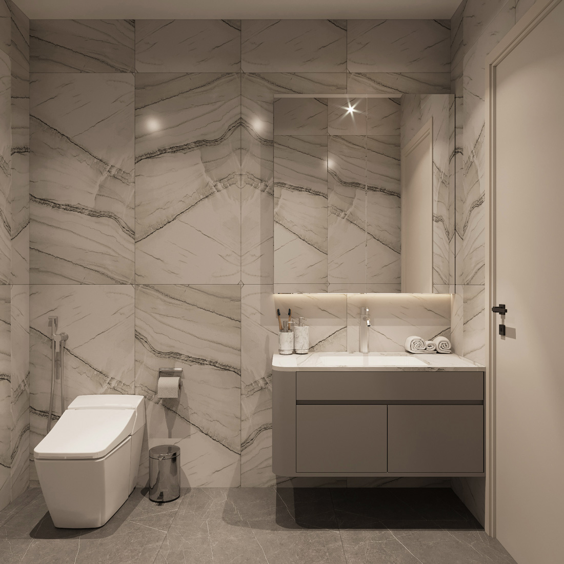 thiết kế thi công biệt thự Vinhomes Vũ Yên nhà anh Trung 71