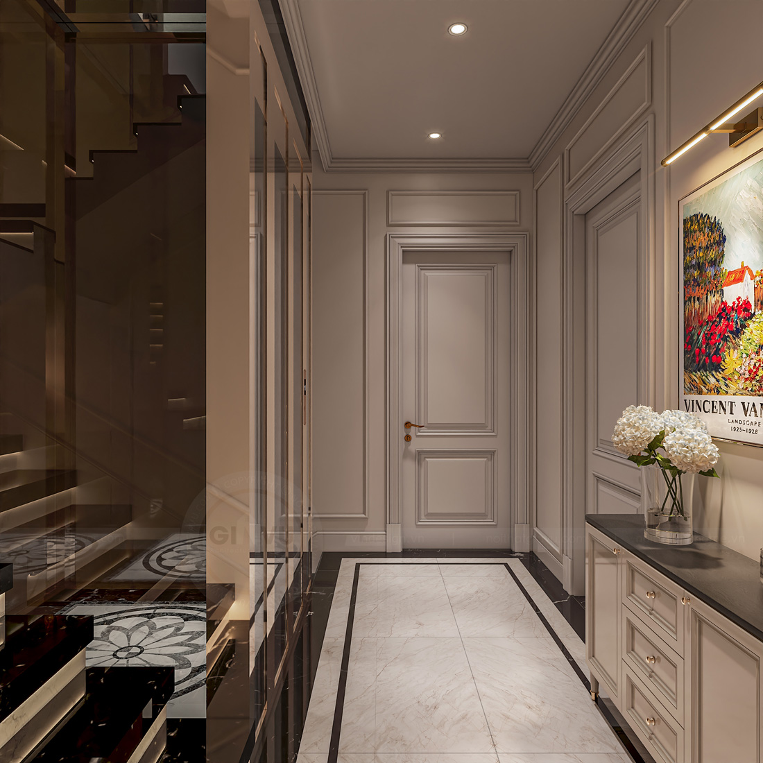 thi công hoàn thiện biệt thự tứ lập Vinhomes Ocean Park 2 10