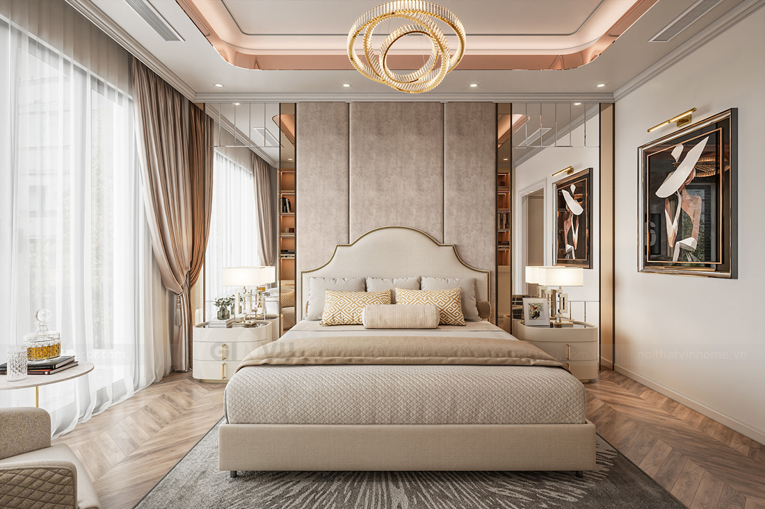 thi công hoàn thiện biệt thự tứ lập Vinhomes Ocean Park 2 14