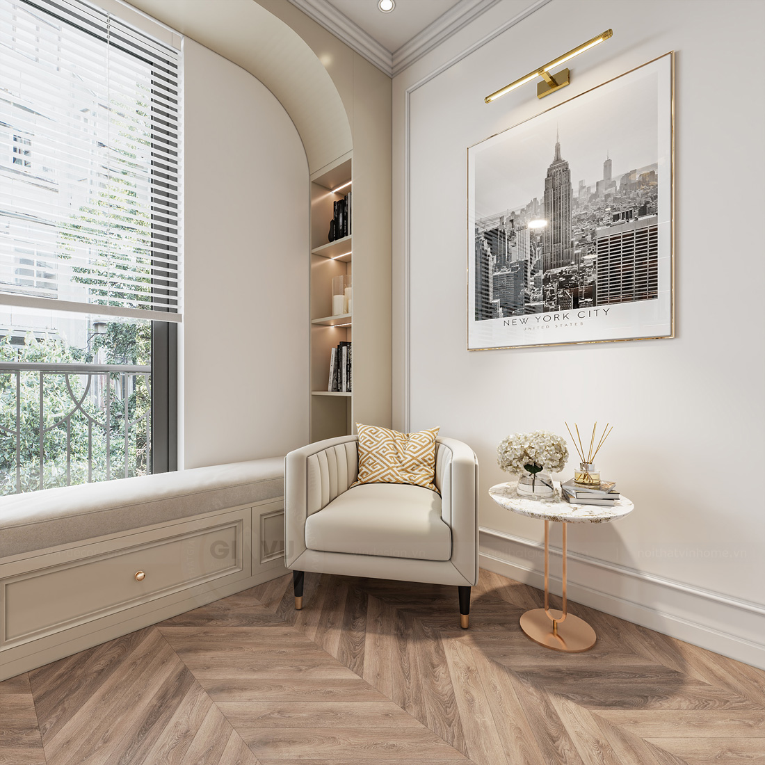 thi công hoàn thiện biệt thự tứ lập Vinhomes Ocean Park 2 25