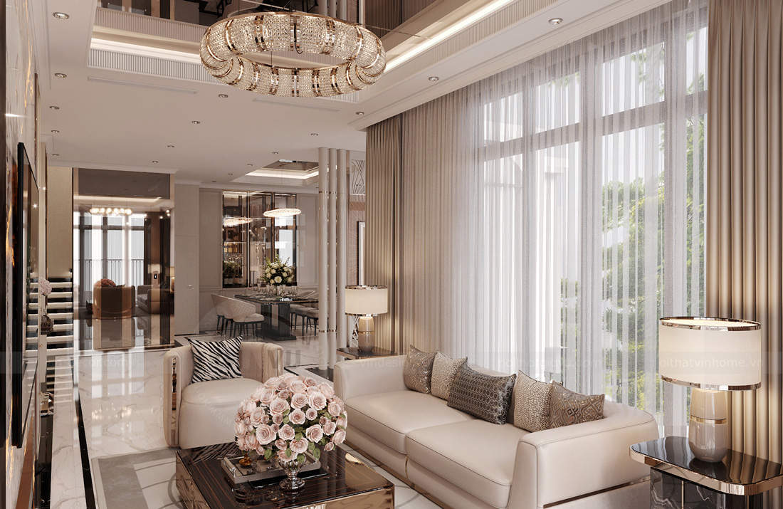 thi công hoàn thiện biệt thự tứ lập Vinhomes Ocean Park 2 3