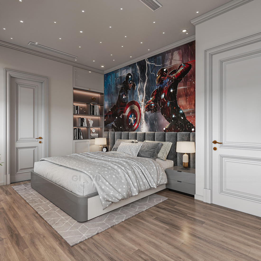 thi công hoàn thiện biệt thự tứ lập Vinhomes Ocean Park 2 30