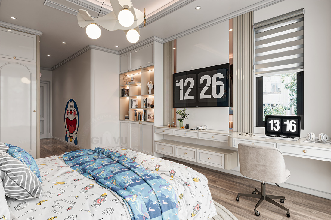 thi công hoàn thiện biệt thự tứ lập Vinhomes Ocean Park 2 37