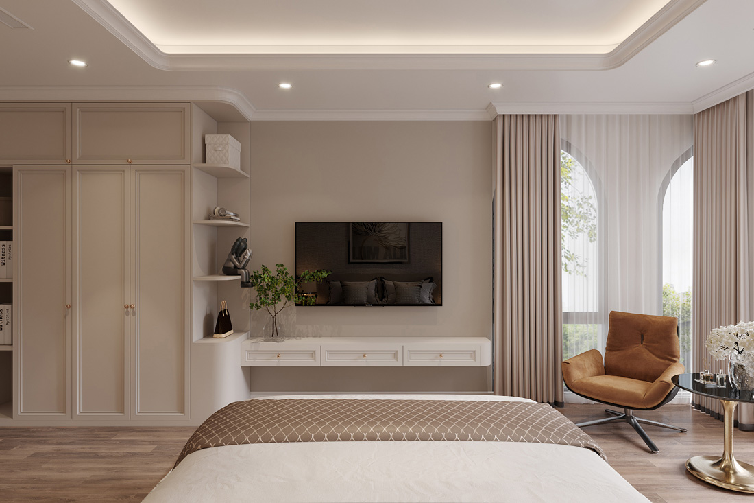 thi công hoàn thiện biệt thự tứ lập Vinhomes Ocean Park 2 45