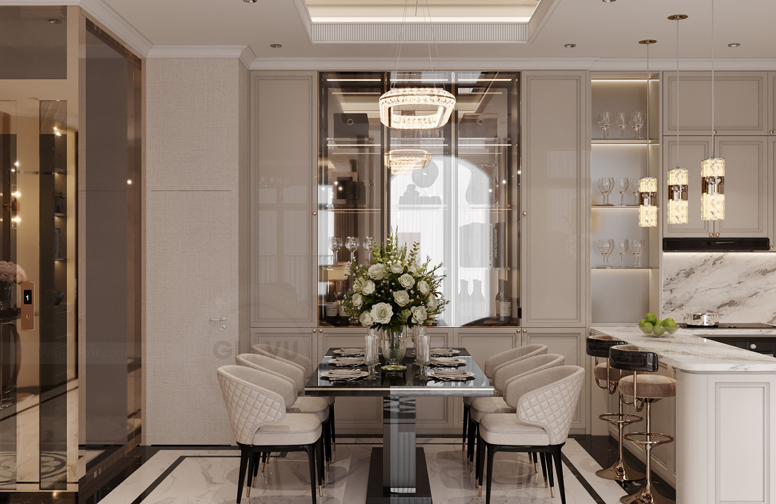 thi công hoàn thiện biệt thự tứ lập Vinhomes Ocean Park 2 5