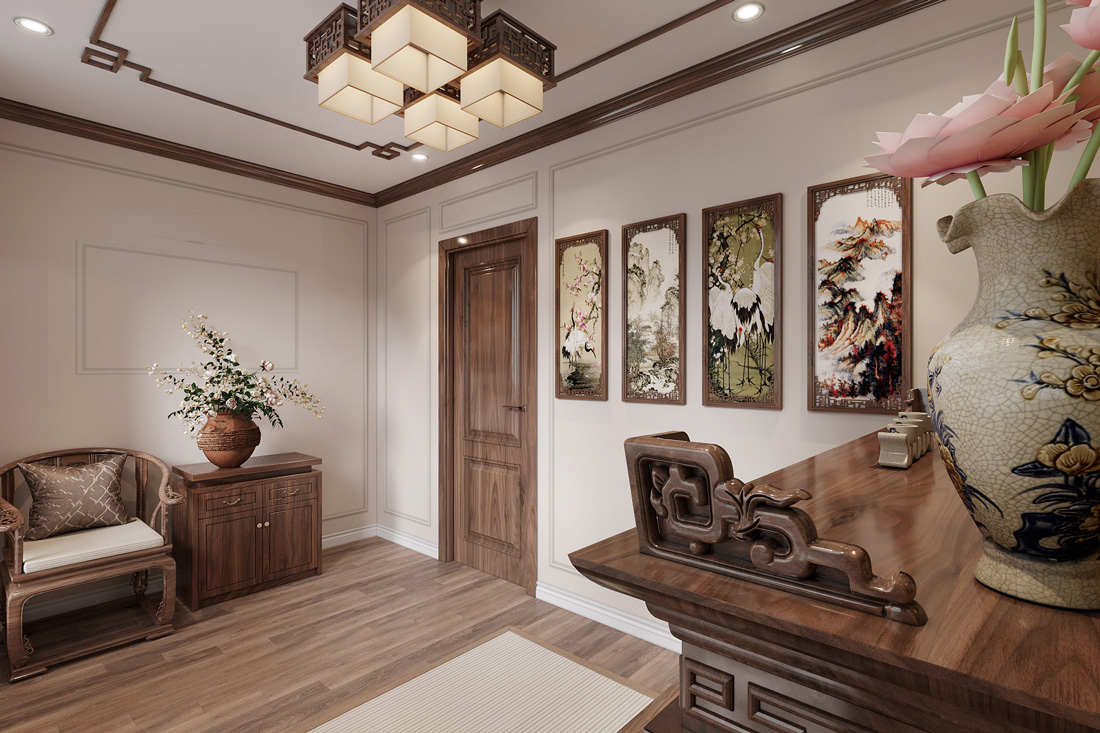 thi công hoàn thiện biệt thự tứ lập Vinhomes Ocean Park 2 50