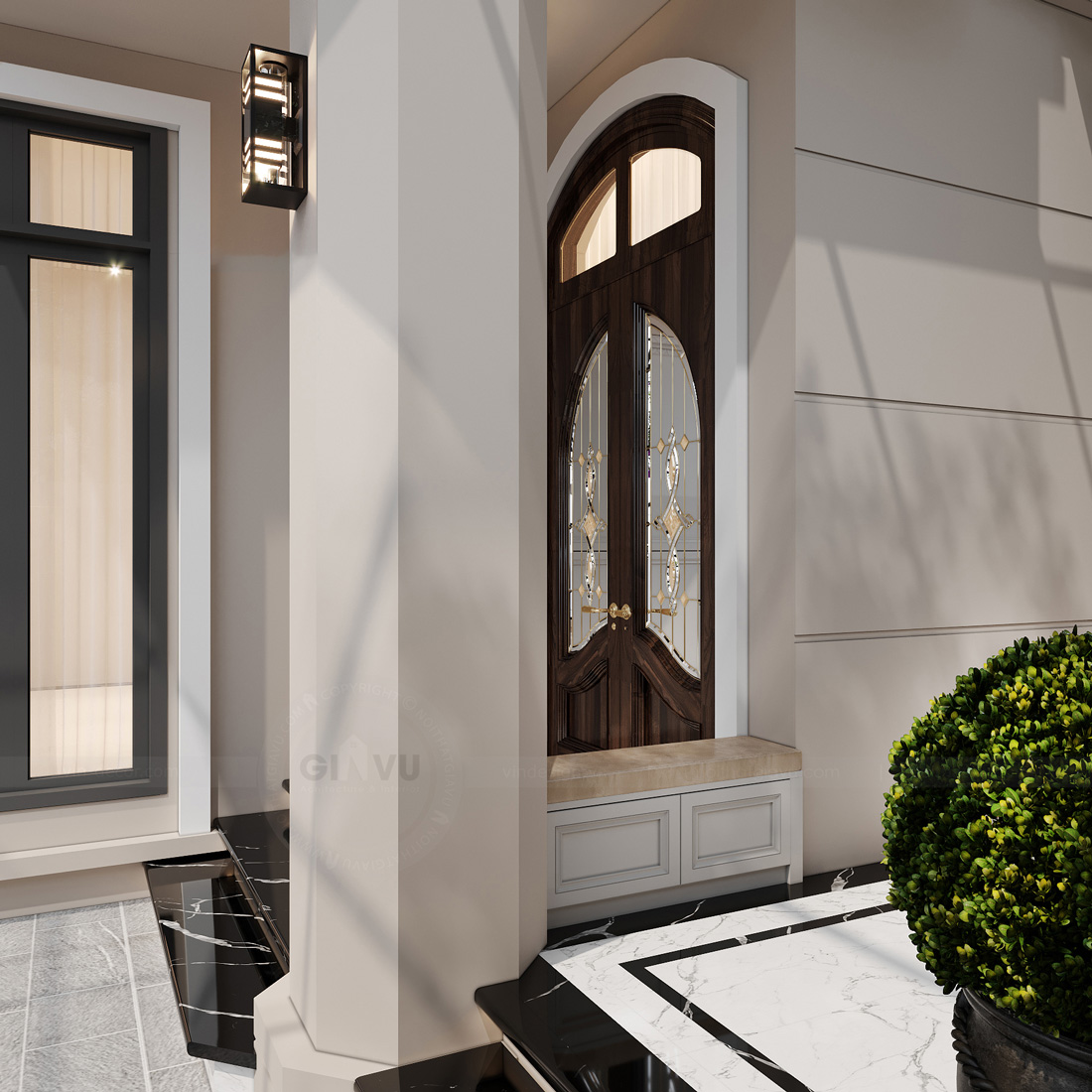 thi công hoàn thiện biệt thự tứ lập Vinhomes Ocean Park 2 55