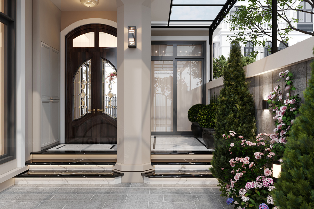 thi công hoàn thiện biệt thự tứ lập Vinhomes Ocean Park 2 57