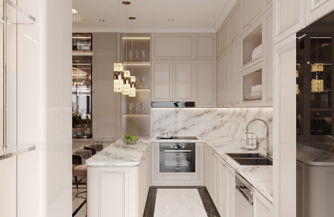 thi công hoàn thiện biệt thự tứ lập Vinhomes Ocean Park 2 7