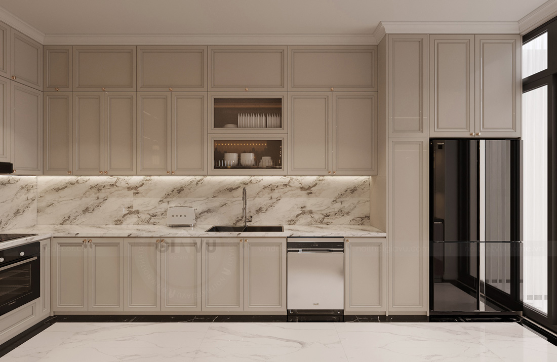 thiết kế thi công biệt thự Ocean Park 3 căn song lập 150m2 14