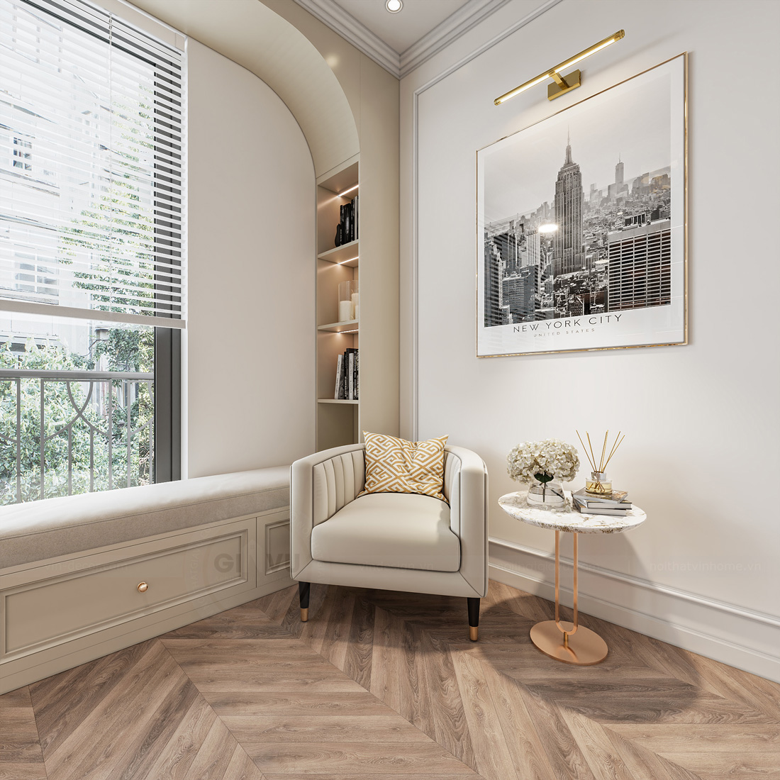 thiết kế thi công biệt thự Ocean Park 3 căn song lập 150m2 28