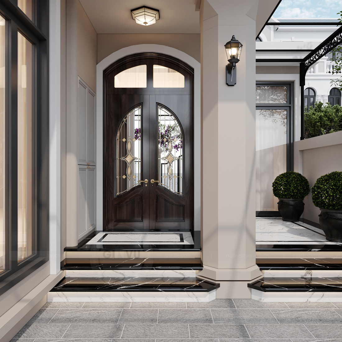 thiết kế thi công biệt thự Ocean Park 3 căn song lập 150m2 3