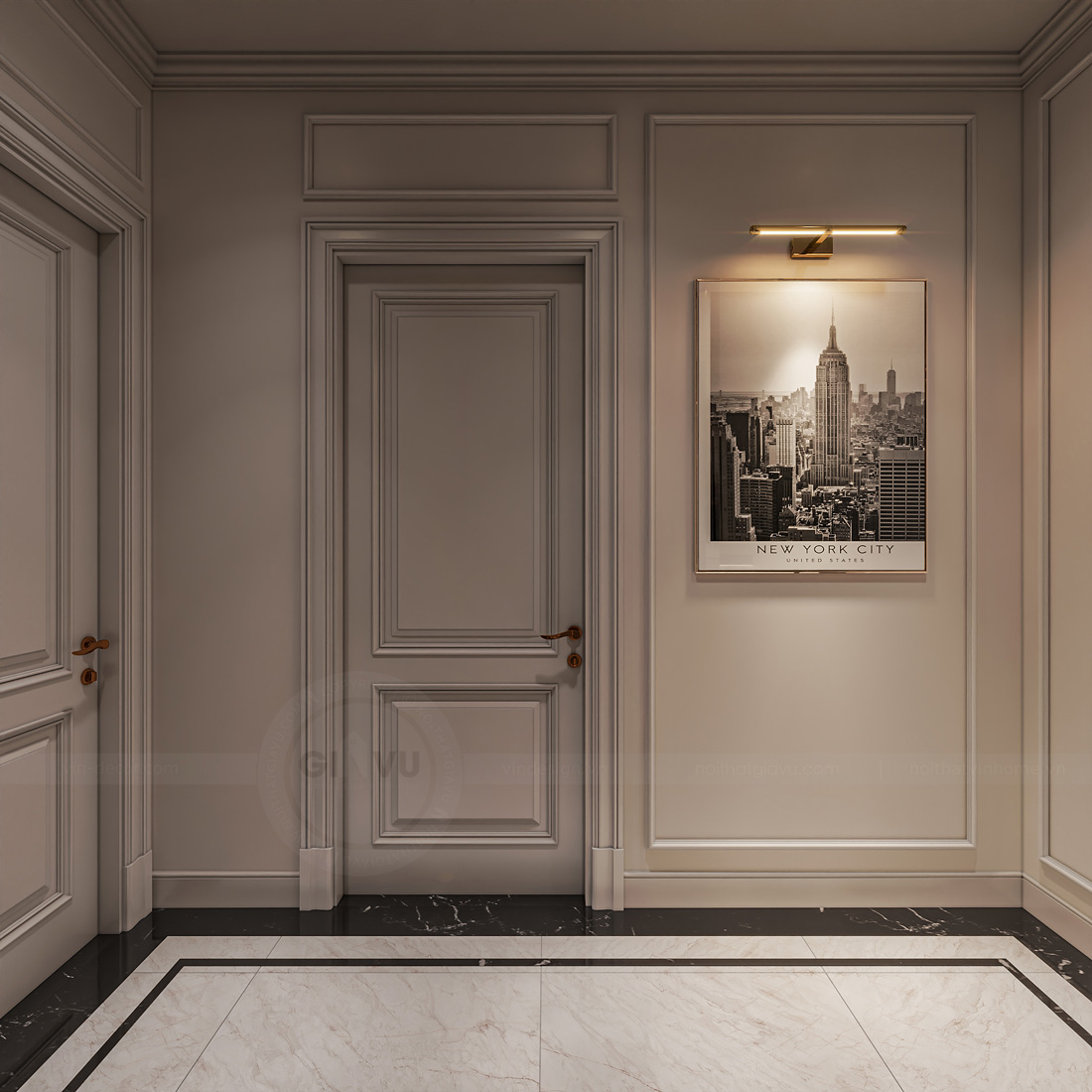 thiết kế thi công biệt thự Ocean Park 3 căn song lập 150m2 34