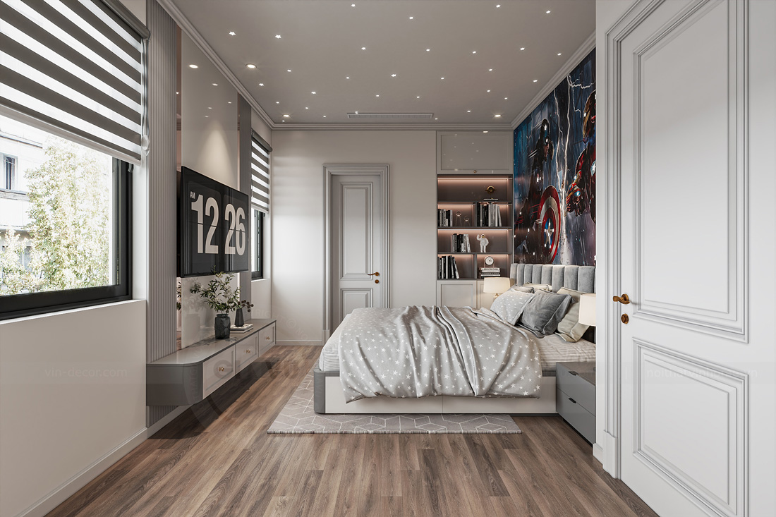 thiết kế thi công biệt thự Ocean Park 3 căn song lập 150m2 35