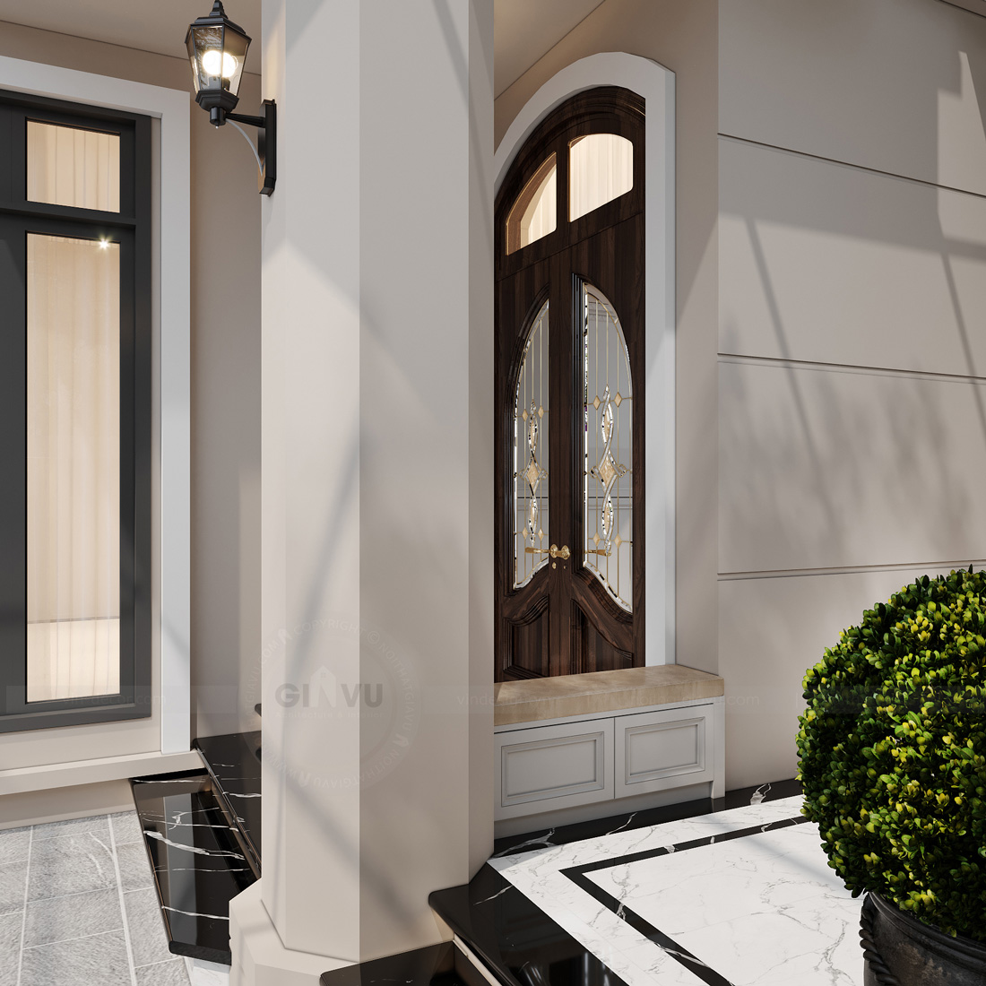 thiết kế thi công biệt thự Ocean Park 3 căn song lập 150m2 4