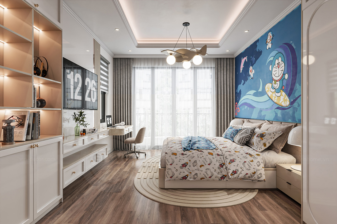 thiết kế thi công biệt thự Ocean Park 3 căn song lập 150m2 41