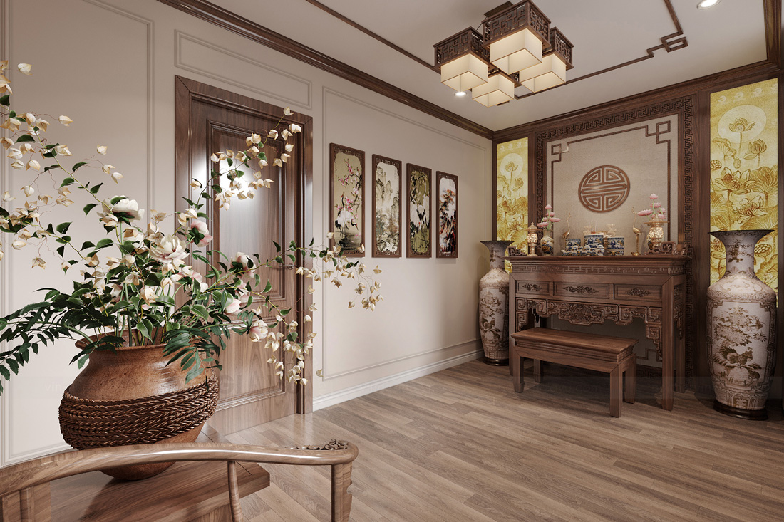 thiết kế thi công biệt thự Ocean Park 3 căn song lập 150m2 51