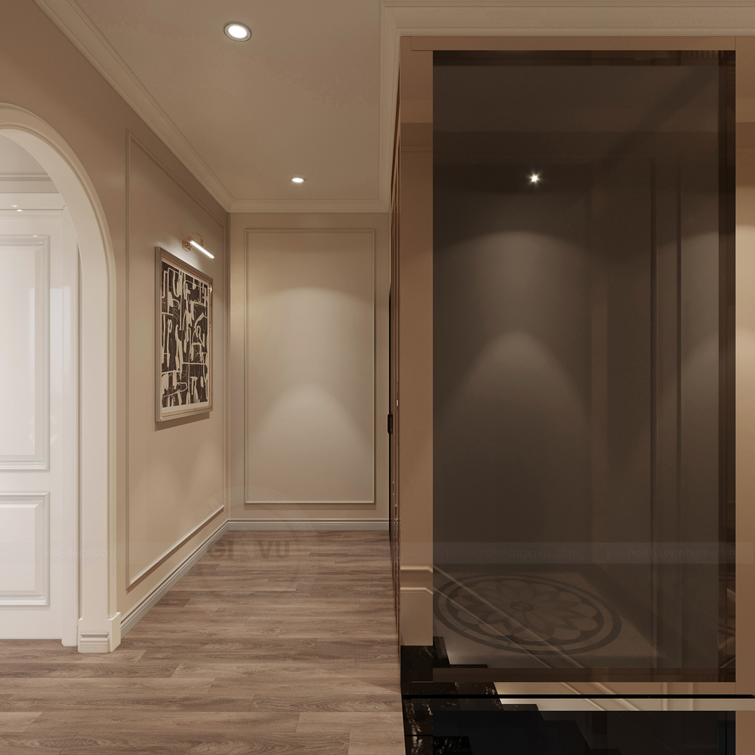 thiết kế thi công biệt thự Ocean Park 3 căn song lập 150m2 53