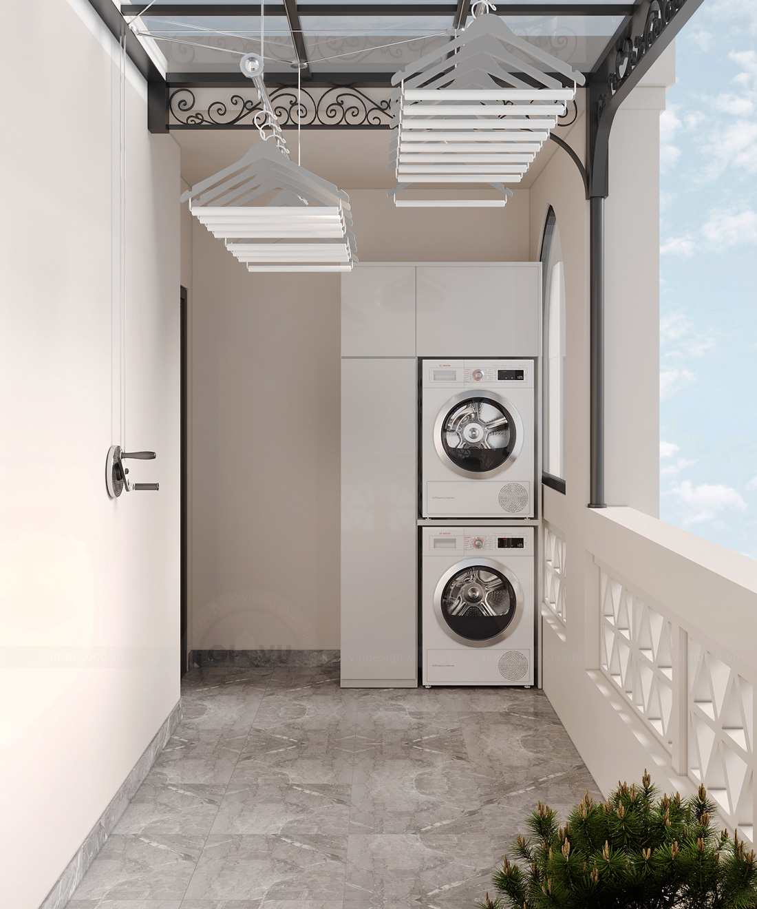 thiết kế thi công biệt thự Ocean Park 3 căn song lập 150m2 55