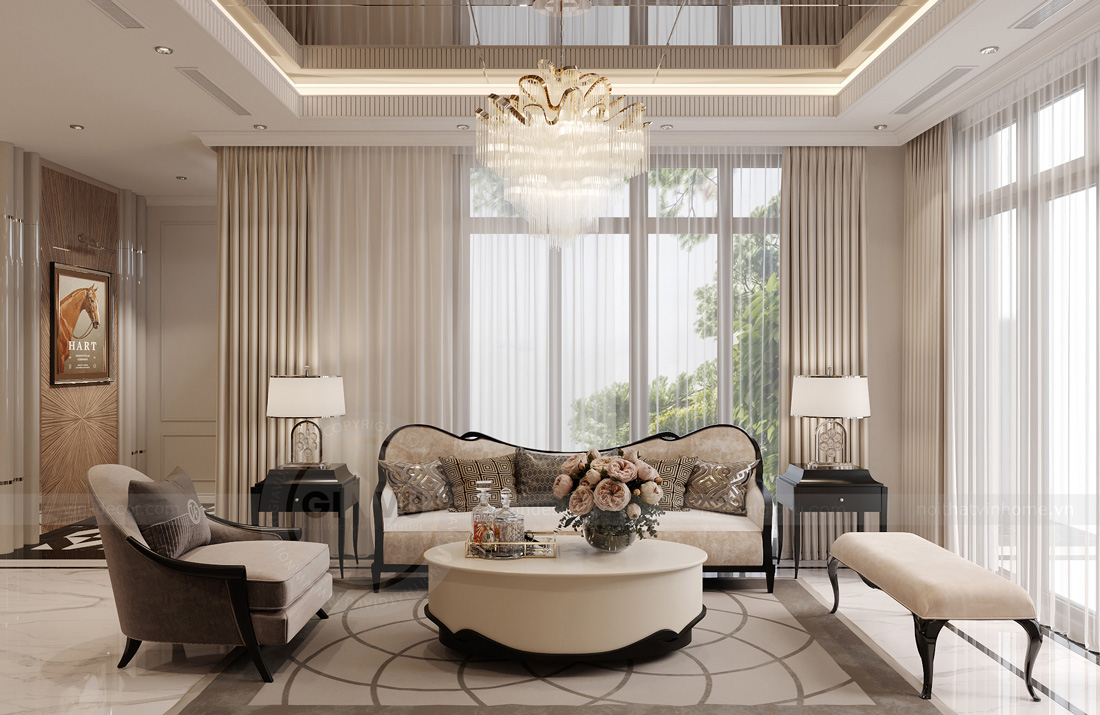 thiết kế thi công biệt thự Ocean Park 3 căn song lập 150m2 8