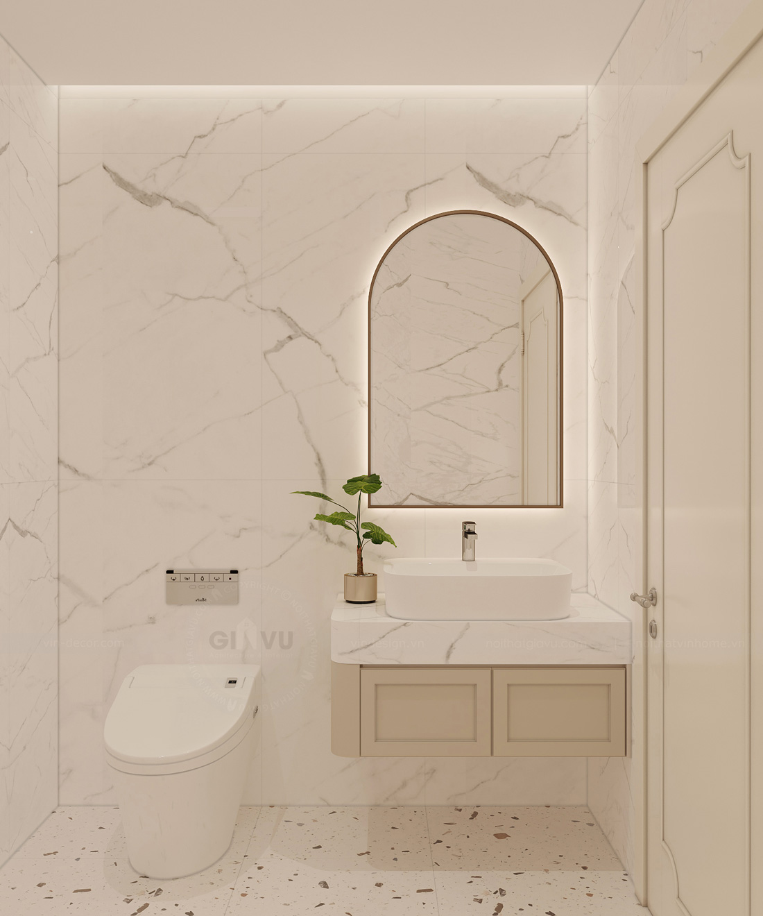 thiết kế thi công căn hộ D' El dorado 2 phòng ngủ 70m2 17