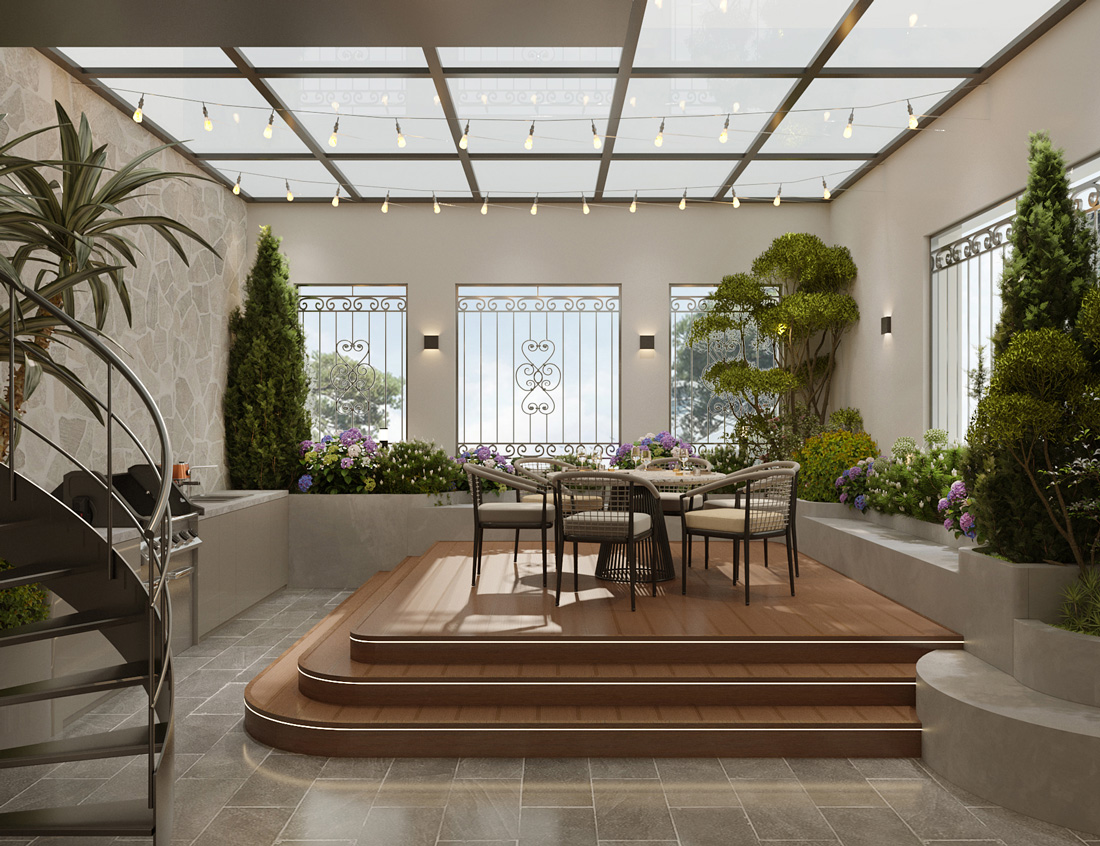thi công hoàn thiện biệt thự Solasta Mansion Dương Nội B 38