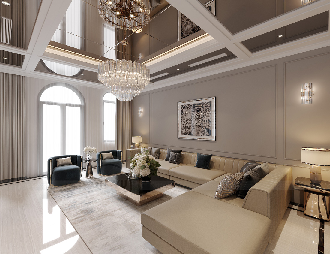 thi công hoàn thiện biệt thự Solasta Mansion Dương Nội B 6