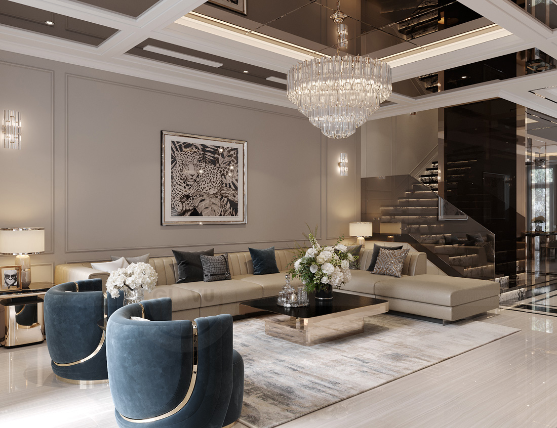 thi công hoàn thiện biệt thự Solasta Mansion Dương Nội B 7