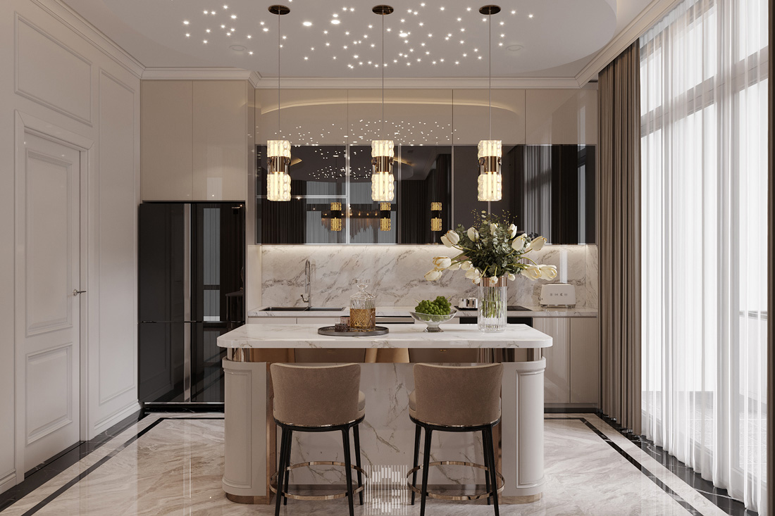 thiết kế nội thất biệt thự Vaquarius Văn Giang 15