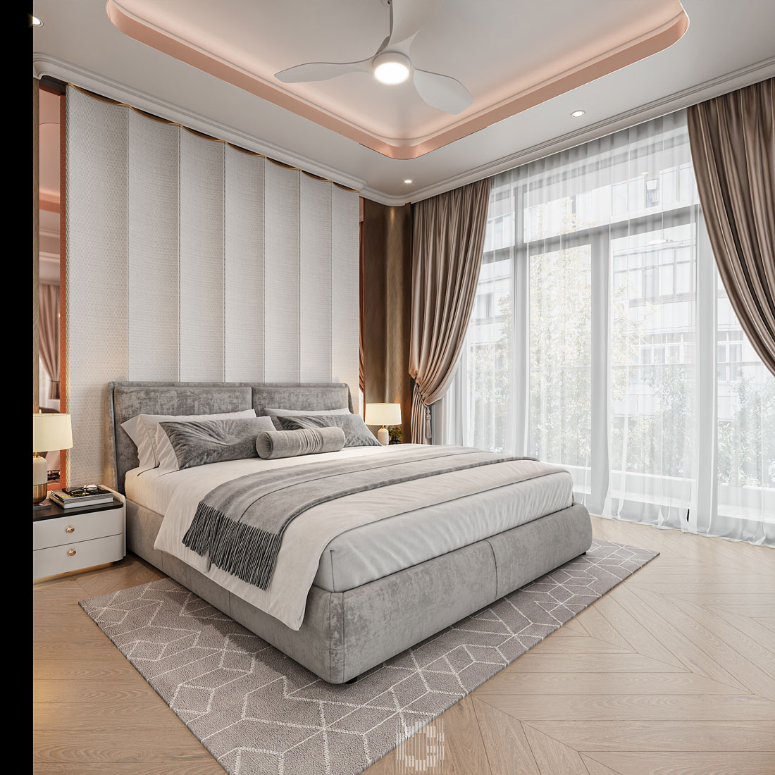 thiết kế nội thất biệt thự Vaquarius Văn Giang 22