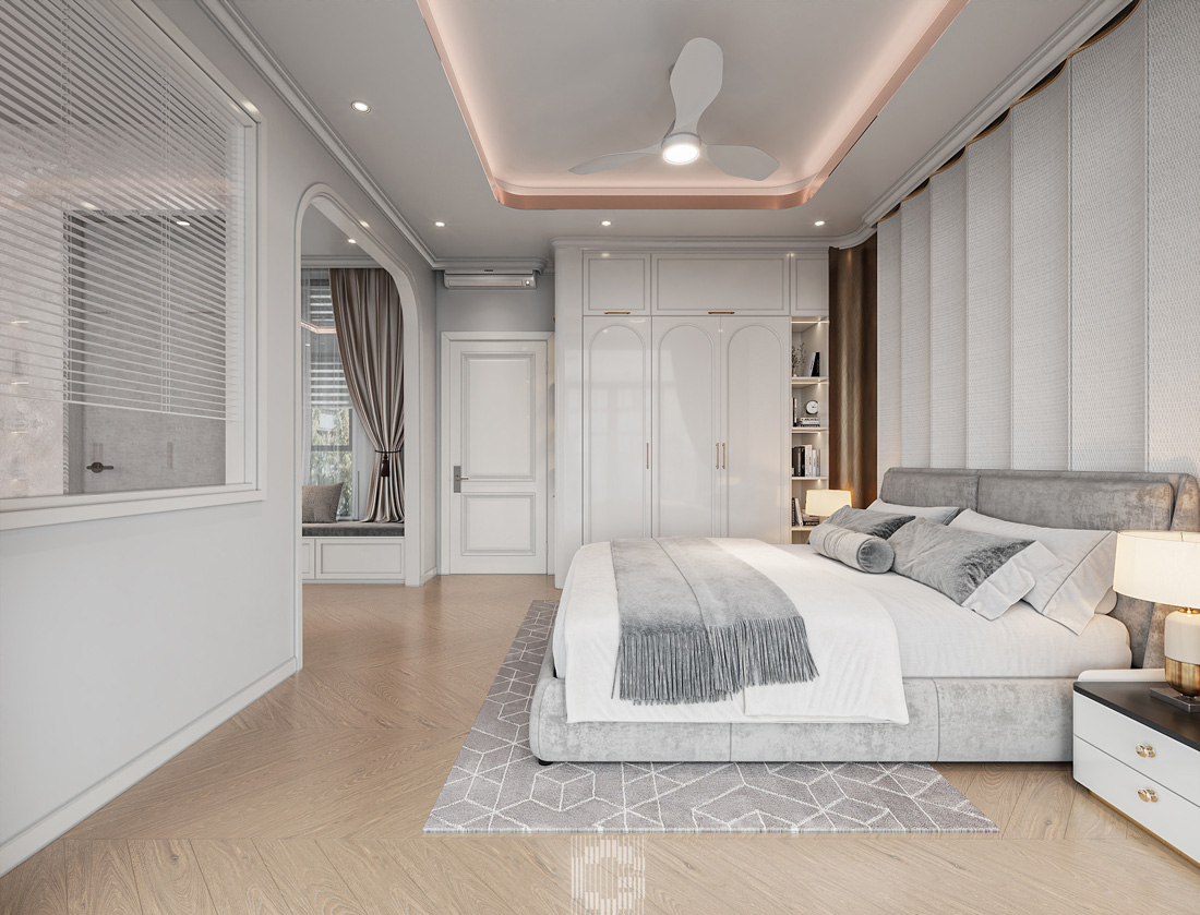thiết kế nội thất biệt thự Vaquarius Văn Giang 23