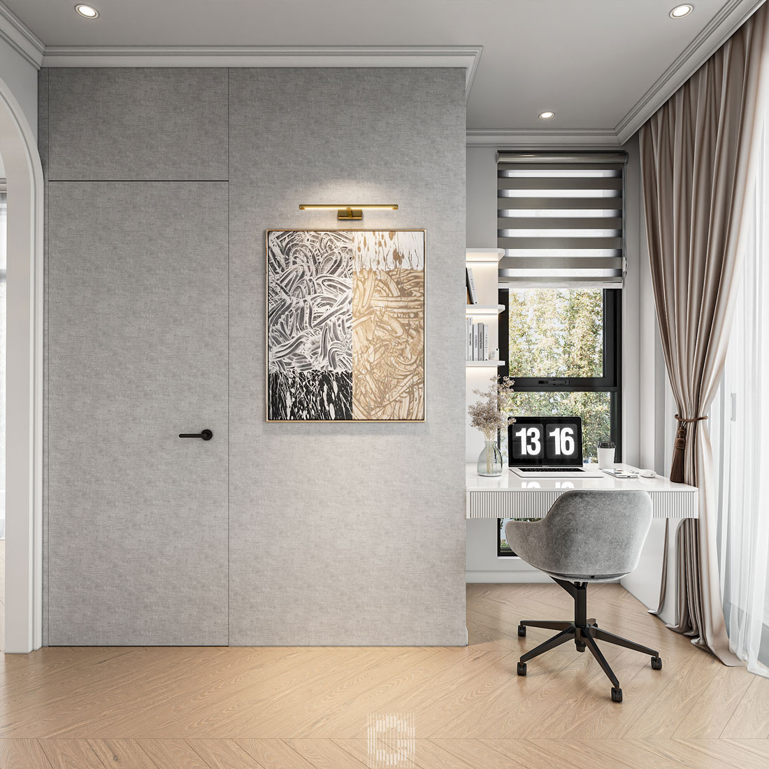 thiết kế nội thất biệt thự Vaquarius Văn Giang 27
