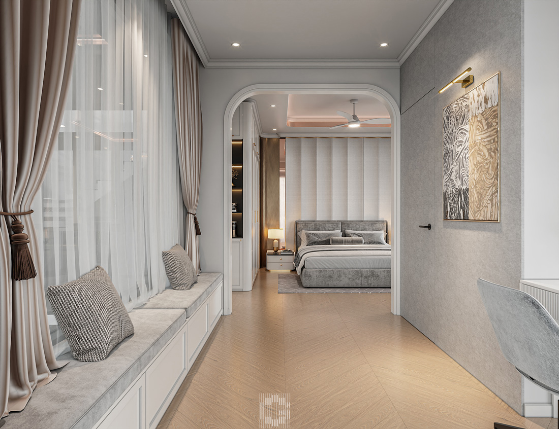 thiết kế nội thất biệt thự Vaquarius Văn Giang 28