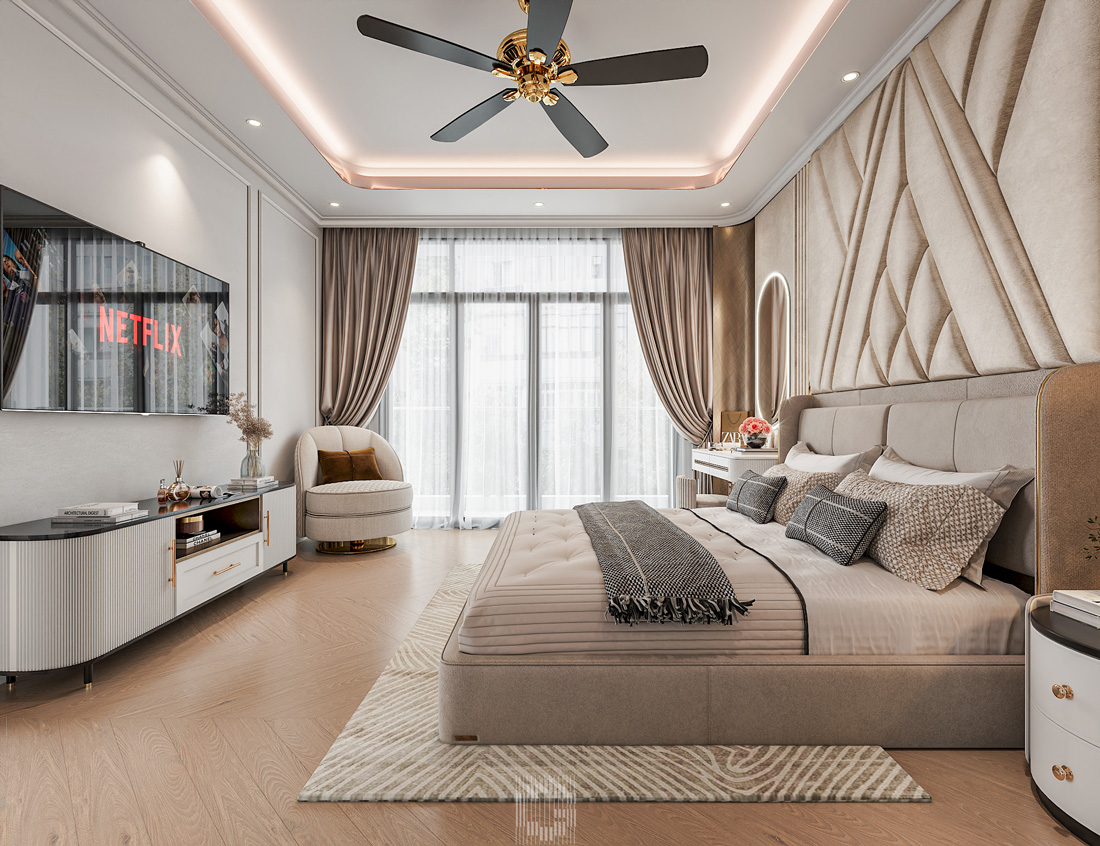 thiết kế nội thất biệt thự Vaquarius Văn Giang 31