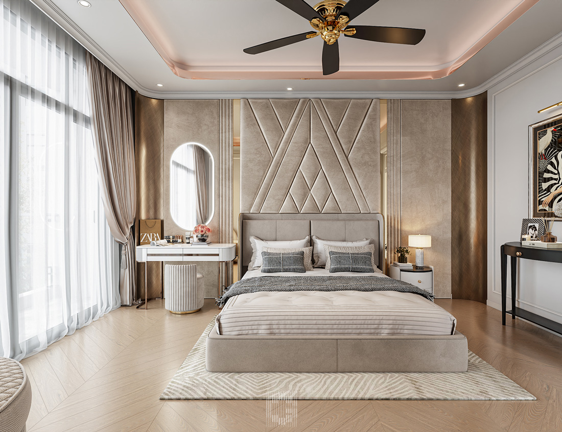 thiết kế nội thất biệt thự Vaquarius Văn Giang 32