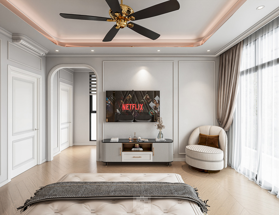 thiết kế nội thất biệt thự Vaquarius Văn Giang 34