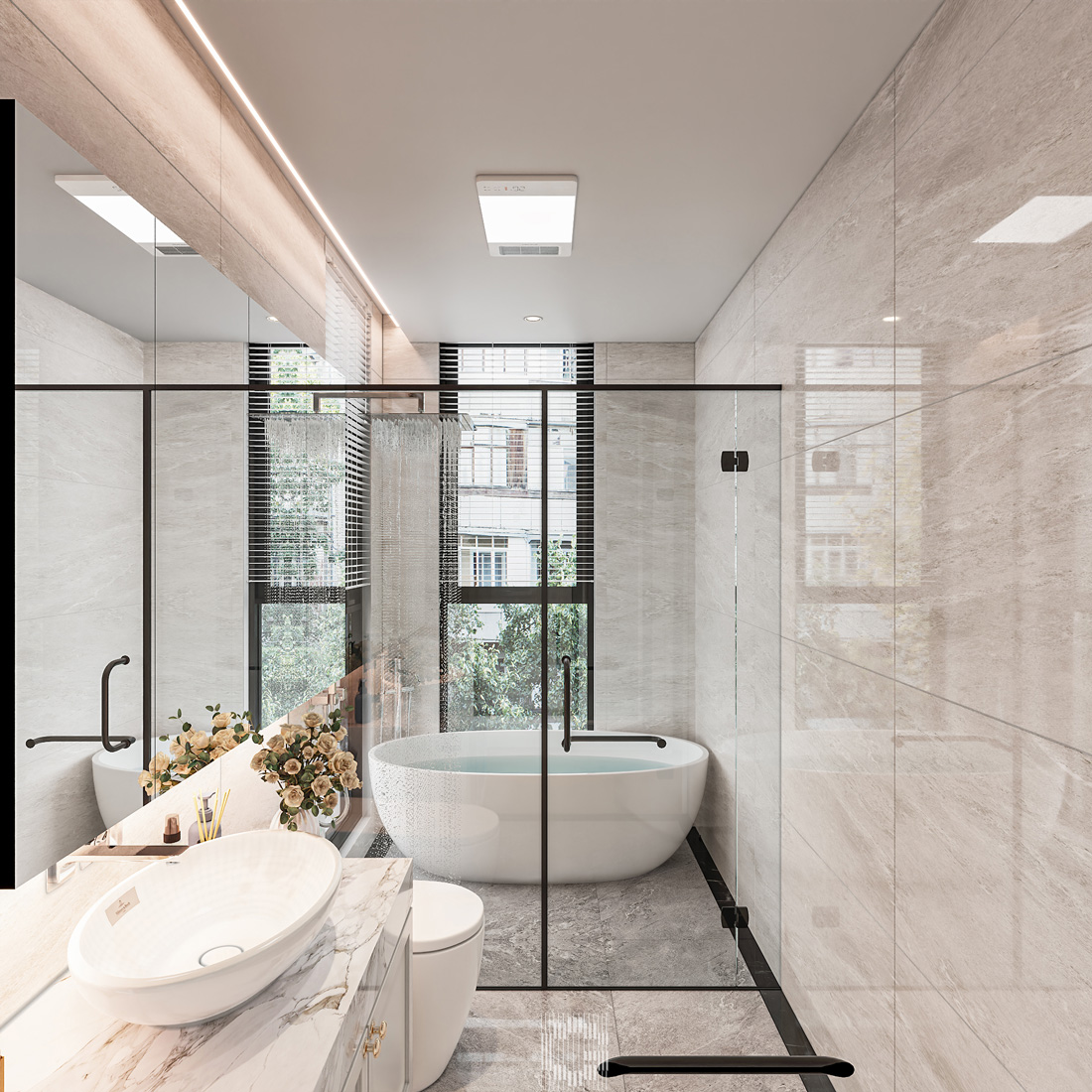 thiết kế nội thất biệt thự Vaquarius Văn Giang 37