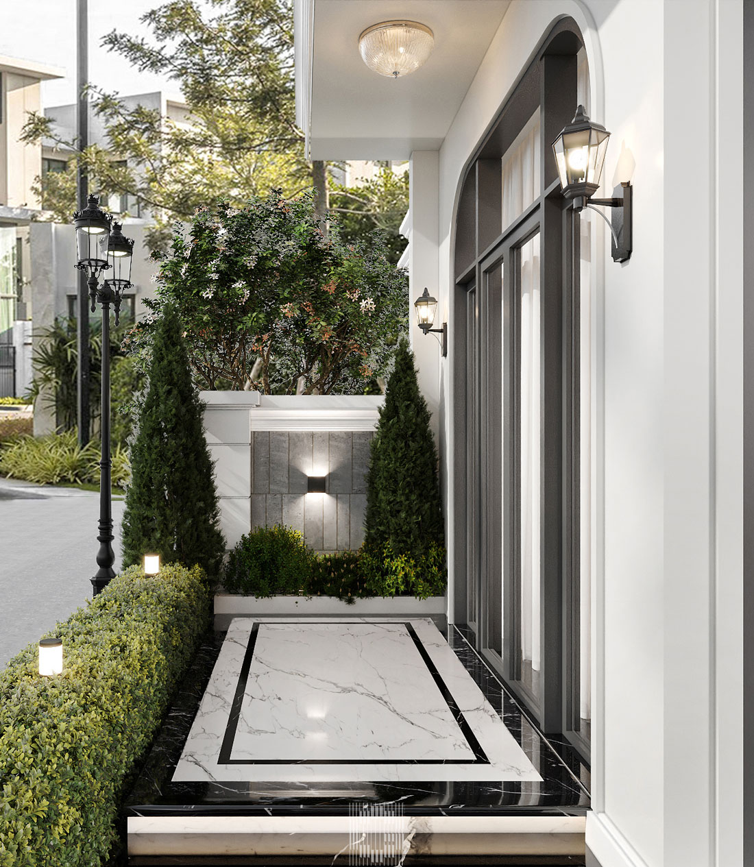 thiết kế nội thất biệt thự Vaquarius Văn Giang 4