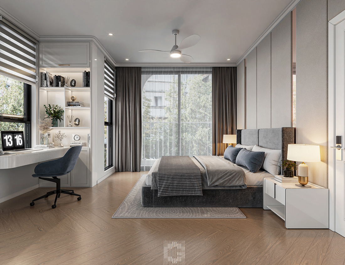 thiết kế nội thất biệt thự Vaquarius Văn Giang 43