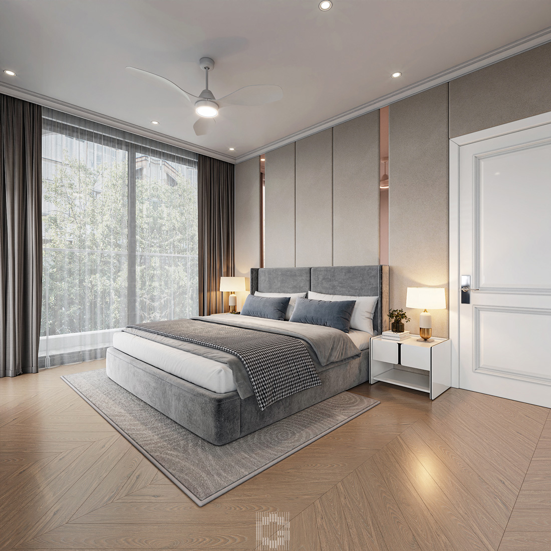 thiết kế nội thất biệt thự Vaquarius Văn Giang 44