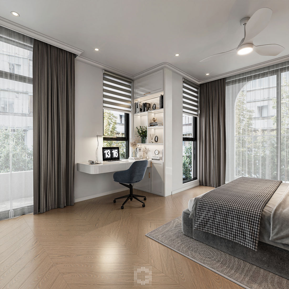 thiết kế nội thất biệt thự Vaquarius Văn Giang 45