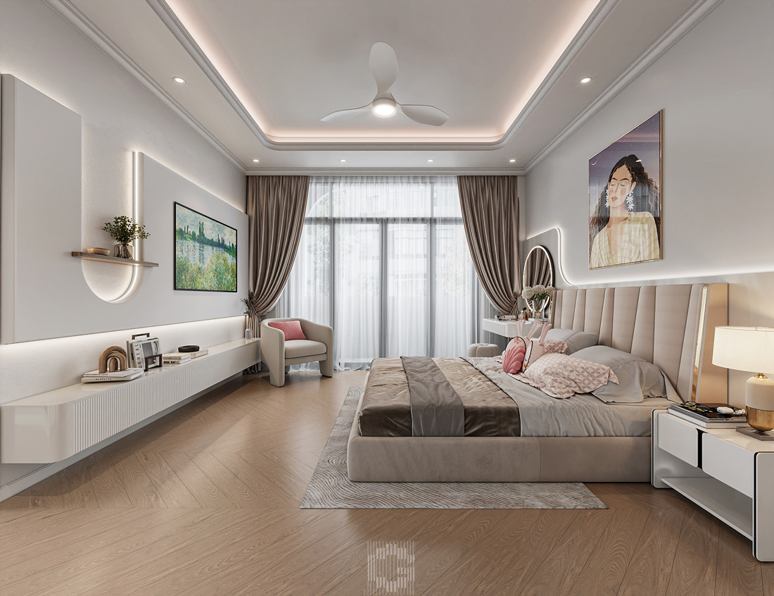 thiết kế nội thất biệt thự Vaquarius Văn Giang 50